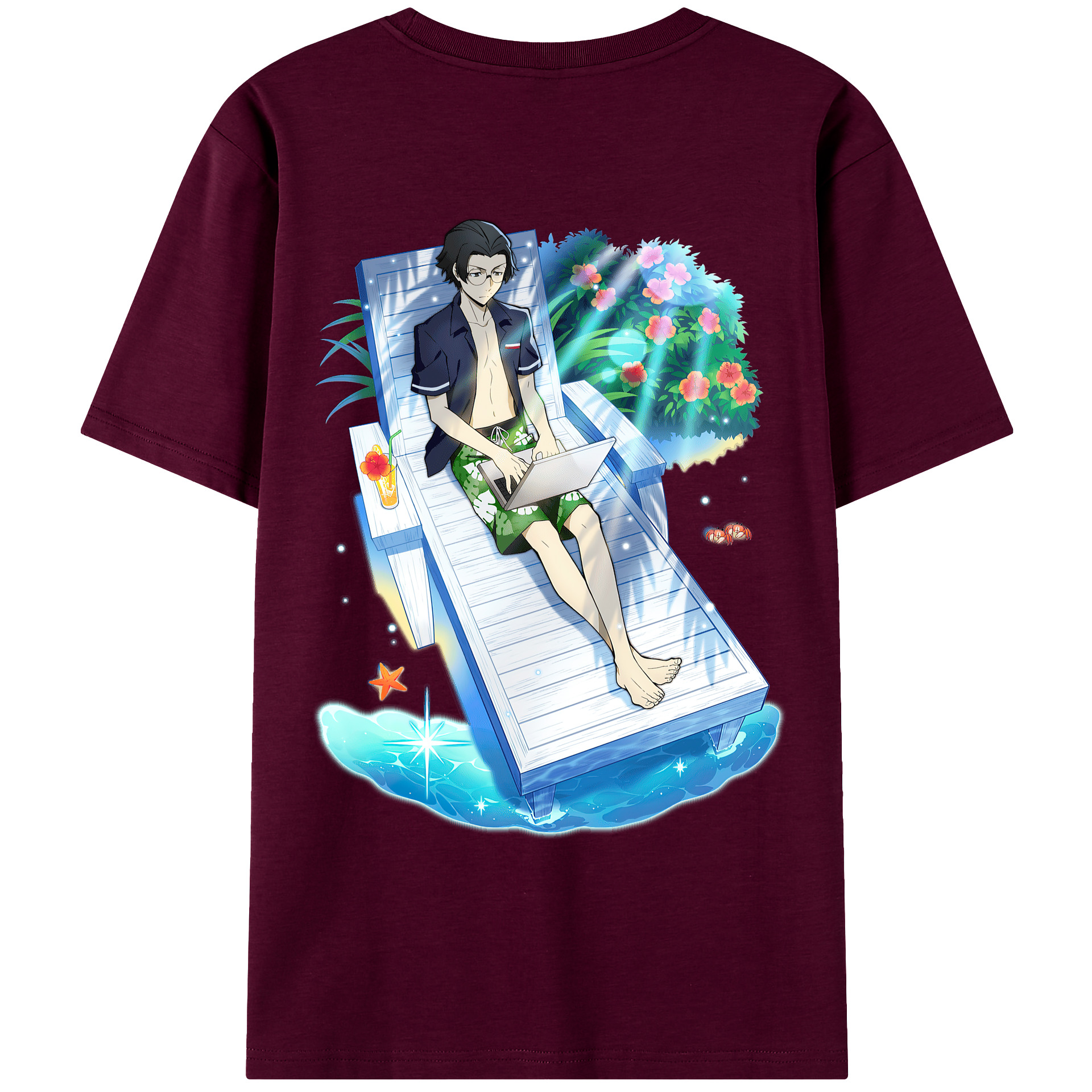 （画像用） 文豪ストレイドッグス Bungo Stray Dogs レディース半袖Tシャツ(バックプリント)